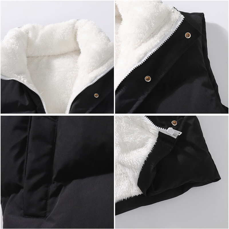 NASA CO-BRANDED WHITE COTTON VEST MENS AUTUMN AND WINTER FASHION BRAND 2023 NEW WARM VEST JACKET SHOULDERS