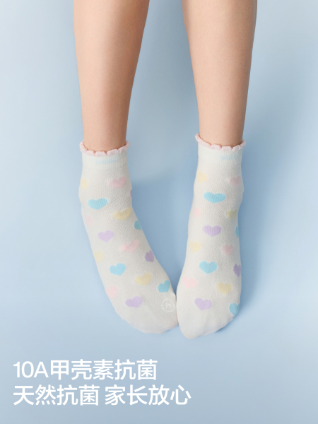 3双|蕉内小凉皮302Cool儿童抗菌网眼透气薄款短筒袜男女童春夏 — 5