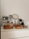Long-termism丨Ratwoven makeup brush storage makeup desktop cosmetics dressing table eyebrow pencil lipstick storage box basket
