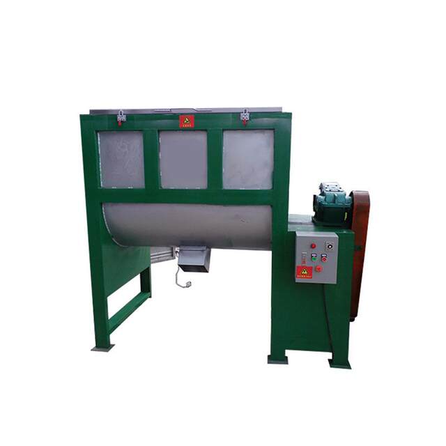 Horizontal dry powder mixer double screw mixer titanium dioxide mixer cattle and sheep feed mixer Dongguan manufacturer