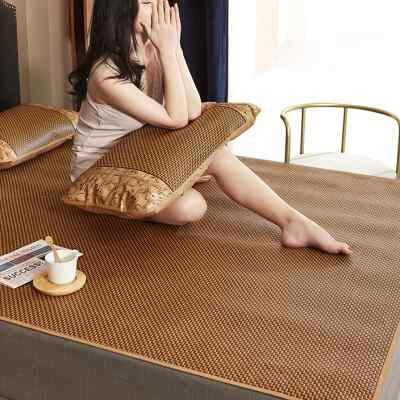Summer foldable rattan mat 1.5m q ice silk cool mat 1.8m bed sheet student dormitory mat for winter and summer