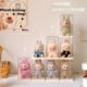 Labubu display box transparent pops matrabu cloth glue-elastic workpiece blind box ornament storage display stand