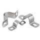304 stainless steel thickened horse clamping pipe clamping support U-shaped pipe buckle throat clamp fixing Ohm water pipe clamp