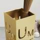 Creative letters golden wrought iron office umbrella rack foyer home decoration storage bucket umbrella company door hotel cross border