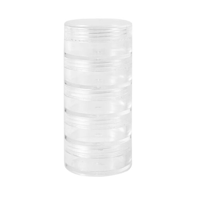 Portable jewelry storage box earring earrings necklace anti-oxidation storage box jewelry sorting artifact transparent medicine box