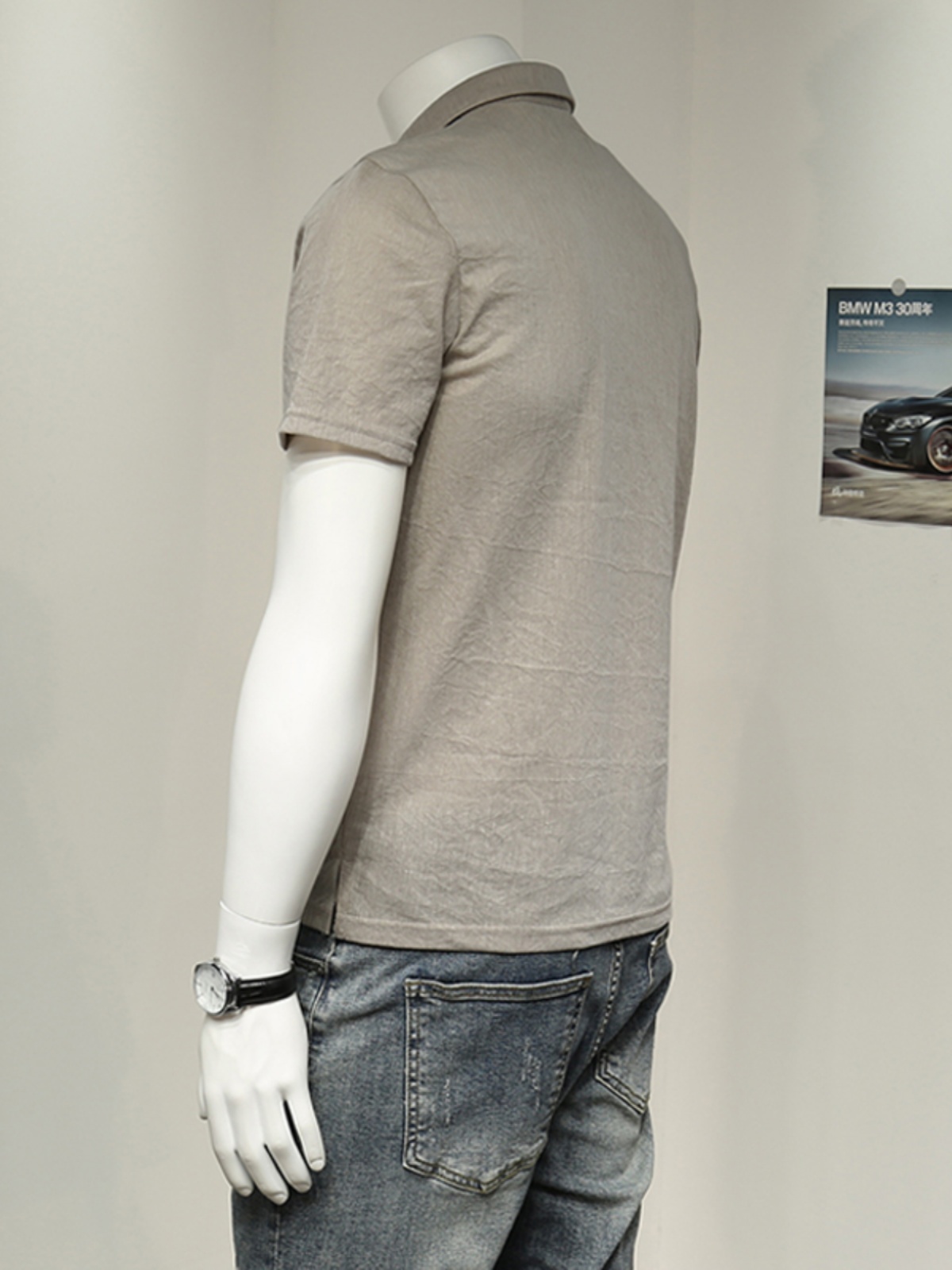 POLO SHIRT T-SHIRT MENS SUMMER 2023 NEW HIGH-END TOP TENCEL COTTON LINEN HALF SLEEVE BUSINESS CASUAL MENS TREND
