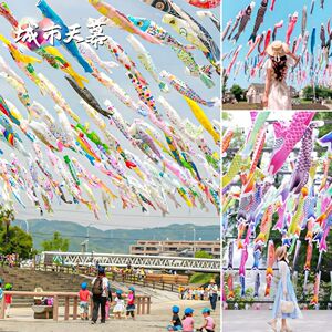 Koi Fish Ceiling Decorations for the Dragon Boat Festival Outdoor Scenic Areas, City Commercial Streets, and Japanese-St