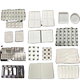 College experiment PTFE mold tensile spline hot press groove mold hydrogel mold ptfe processing