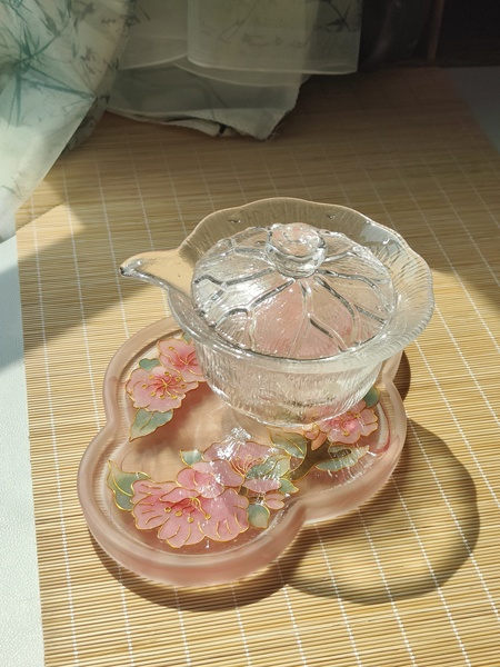 惟清手作掐丝珐琅diy手工材料包12花神玻璃茶盘杯垫非遗送礼团建