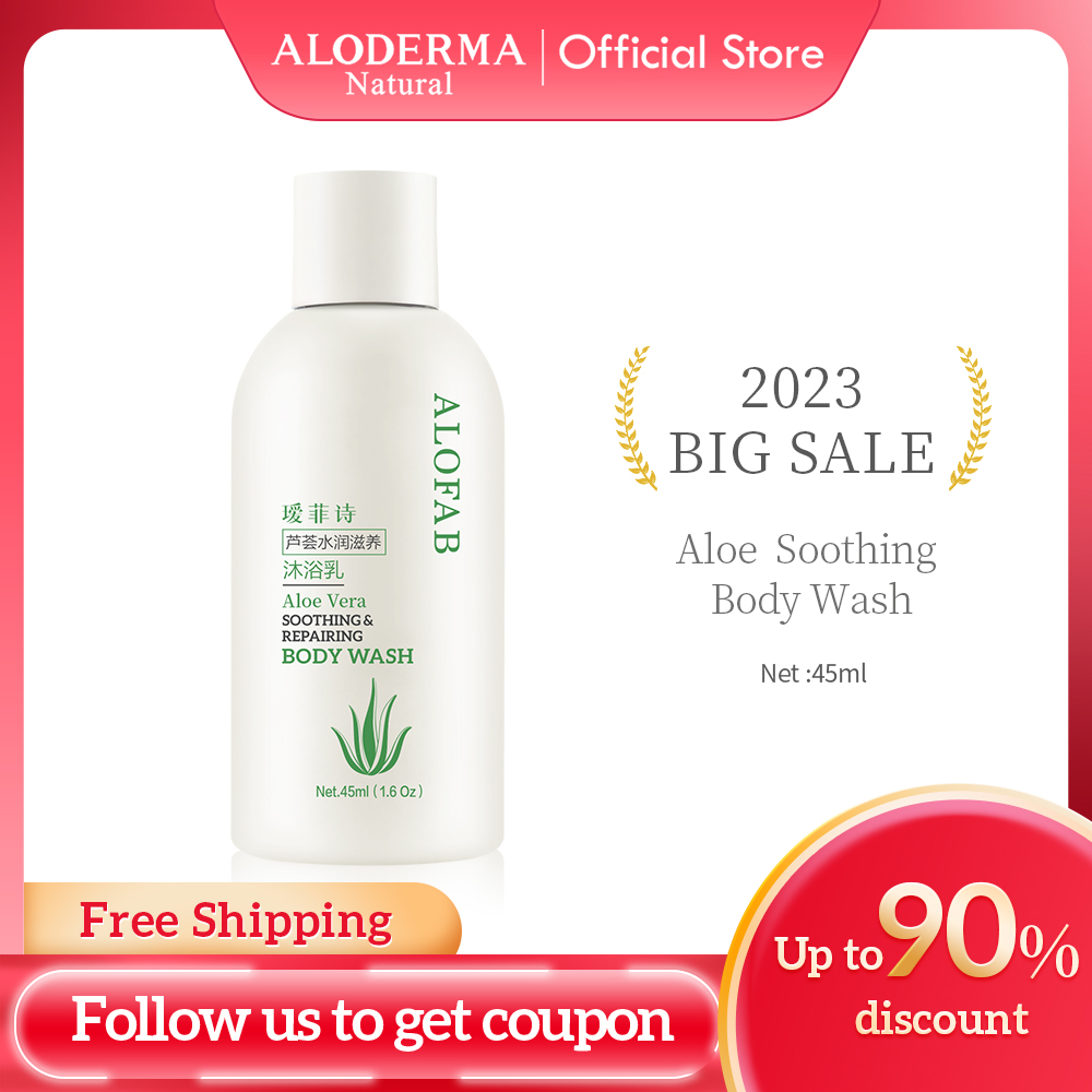 ALOFAB 알로에베라 모이스처라이징 바디워시 45ML