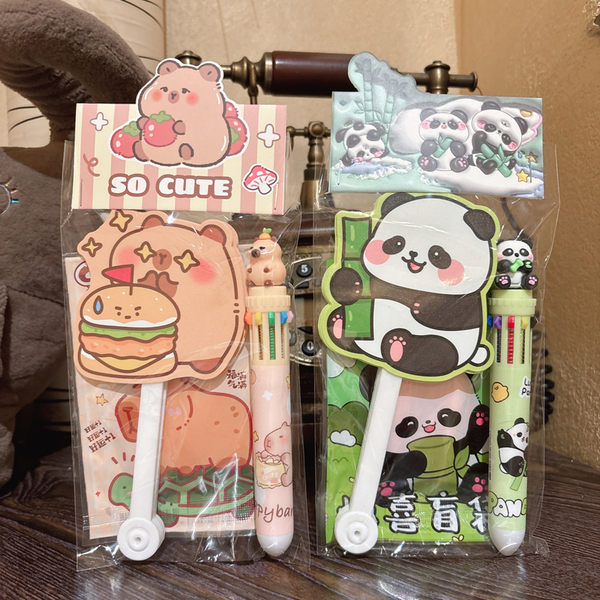 创意可爱熊猫卡皮巴拉夏季实用小礼品幼儿园小学生六一礼物伴手礼