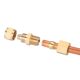 Brass clamp sleeve quick twist straight through copper pipe to tracheal hard pipe to hose PU pipe nylon pipe and other variable diameter copper direct head