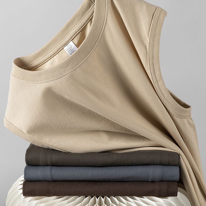 THE LOW PRICE PICKS UP THE LEAK AND WEARS THE BIG-NAME CLEARANCE DISCOUNT FACTORY SOURCE IS REALLY LOW PRICE HAZE BLUE HEAVY SHOULDER CUT SLEEVE VEST