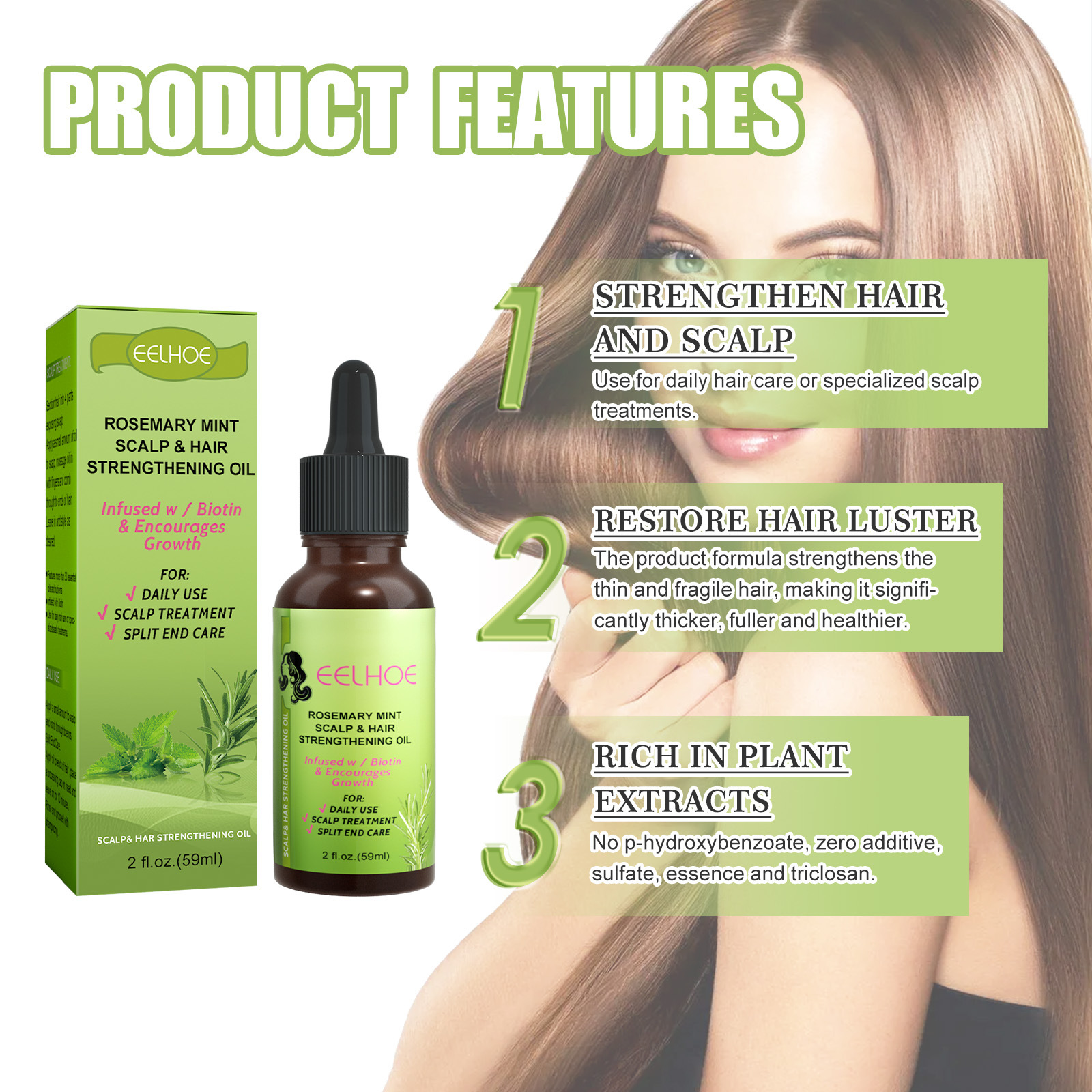 SOFTENING AND STRENGTHENING HAIR GROWTH LIQUID SCALP MASSAGE