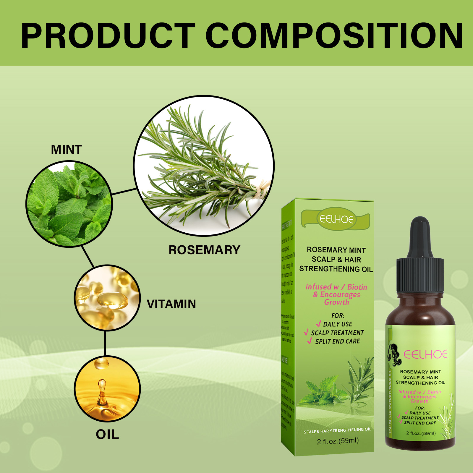 SOFTENING AND STRENGTHENING HAIR GROWTH LIQUID SCALP MASSAGE