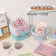 Cute mini desktop storage basket creative toiletries cosmetics and miscellaneous storage box portable hollow storage basket