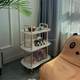 Simple side table movable storage rack mini sofa table square table bedside ins corner table storage rack small cart