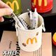 McDonald cute creative pen holder retro high-value personalized ornaments student desktop office stationery storage box