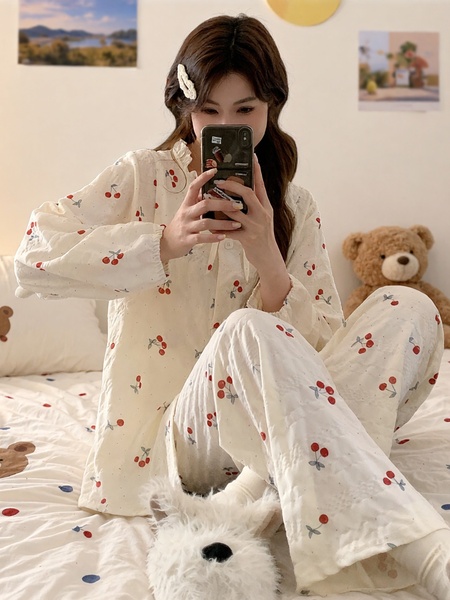 全棉纯棉云朵棉可拆卸胸垫产后月子服2026年夏季产妇坐月子待产衣