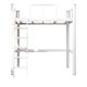 Combined bed, bed, desk and desk, university dormitory apartment, single, iron art high-rise bed, small apartment staff dormitory bed