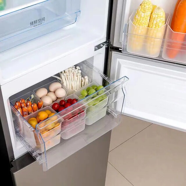 Refrigerator side door storage box assembly and organization tool inside fresh-keeping food-grade side storage door upper box kitchen
