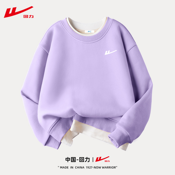 回力儿童卫衣春秋男童运动长袖女童秋季男孩衣服中大童夏休闲秋装