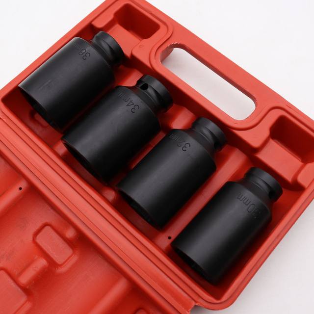 1/2 4-piece pneumatic extended sleeve Wind cannon spiral auto repair set tool machine repair sleeve set