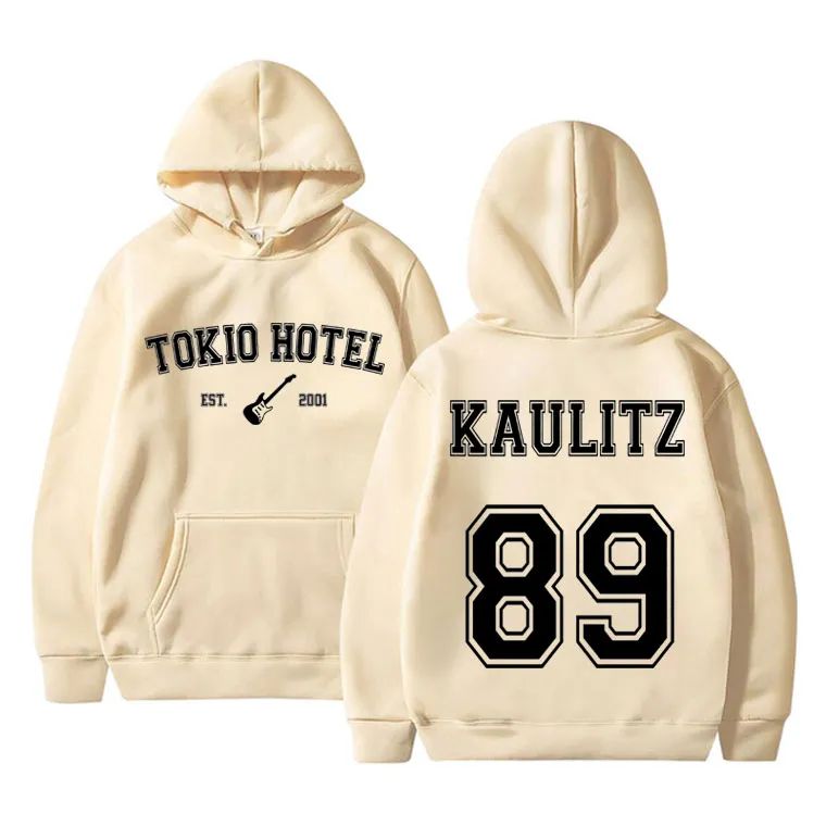 GERMANY ROCK BAND TOKIO HOTEL KAULITZ 89 BACK PRINT HOODIE M
