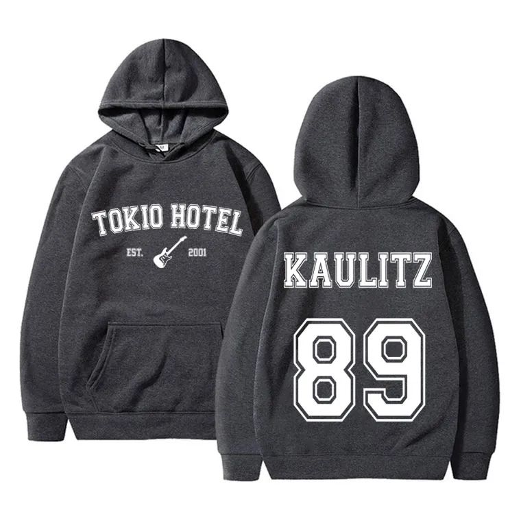 GERMANY ROCK BAND TOKIO HOTEL KAULITZ 89 BACK PRINT HOODIE M