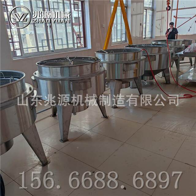 现货供应糯米煮夹层锅 型大食堂熬粥夹熬层锅 液化气加热制蒸锅