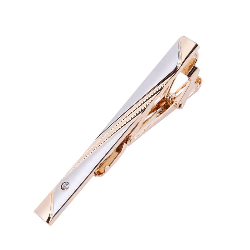 TIE CLIPS MENS BUSINESS HIGH-END MENS WEDDING SUITS FORMAL SUITS FASTENERS NICHE HIGH-GRADE PINCLIPS LIGHT LUXURY