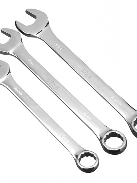 Japanese printing-free MUJIE dual-purpose wrench hardware tool plum blossom wrench plum blossom wrench dull wrench open end wrench