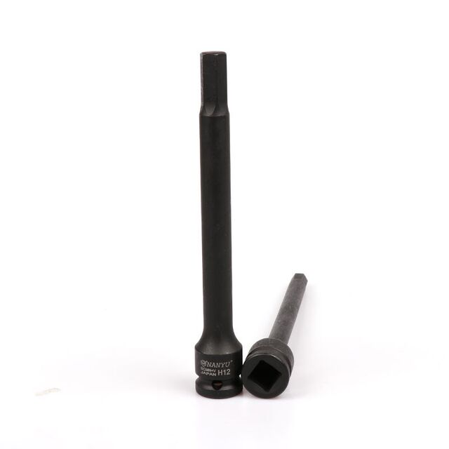 Taiwan Nanyu Hexagonal sleeve i-tube rotary tool head 175mm extended power tool wrench batch head 5/6/8/10/1