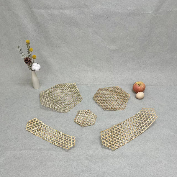 竹编竹笪精品手工编织可蒸煮油炸竹网防粘锅天然环保餐垫菜品摆设