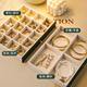 Earrings and hand decorations with locks jewelry gold jewelry box exquisite gold hardware storage box three high-end anti-oxidation