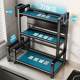 Kitchen storage rack chopstick knife rack multi-function countertop seasoning household seasoning jar storage rack multi-layer seasoning rack