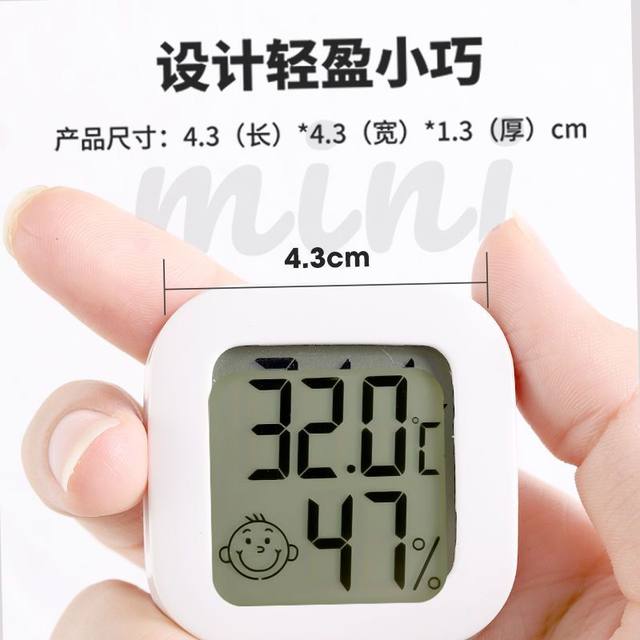 Electronic temperature and humidity precision indoor thermometer household temperature meter high-precision dry and wet wall-mounted baby room temperature