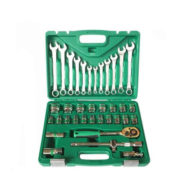 32 40件套汽车套筒工具组合汽修工具1/2棘轮扳手组套修理套装五金