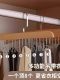Wooden suspender multi-function wardrobe underwear storage artifact household solid wood hook clothes rack