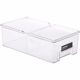 PET refrigerator storage box freezing and refrigerated plastic fruits and vegetables rectangular drawer storage fresh storage box (large size)