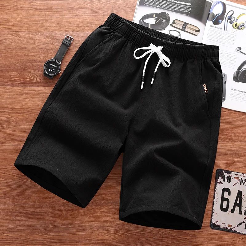 100% COTTON SHORT PLUS SIZE MENS SHORTS PANTS SUMMER CASUAL