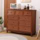 A9L chest of cabinets solid wood American storage and storage cabinets bedroom living room against wall household dining side cabinet drawers five buckets