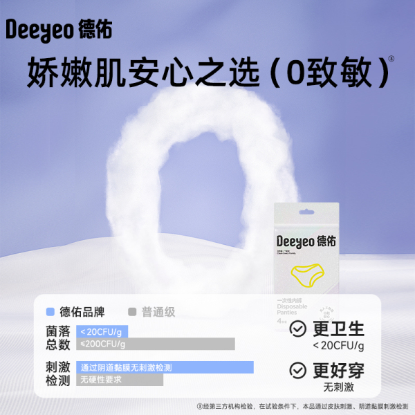 德佑一次性内裤女款出差旅行灭菌免洗日抛裤女生姨妈期 — 4