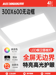 Changhong Lighting Kitchen Light 300X600 Led Ceiling Light Integrated Ceiling Light Panel Light Bathroom Light Aluminum 