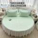 Latex Cool Mat Round Bed Skirt Three-piece Set Korean Princess Style Summer Cool Round Beds Cover Sheet Ice Silk Mat
