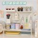 Hole board desktop vertical board storage rack dormitory student desk H hook drawer partition desktop layered storage