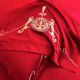 High-end 140 long velvet k cotton wedding four-piece set pure cotton dowry quilt cover red cotton bed sheet wedding bedding products