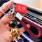PERSONALITY LEATHER SAFE RICH CAR KEY PENDANT NET RED INS SPACE ASTRONAUT KEYCHAIN MALE AND FEMALE CREATIVITY