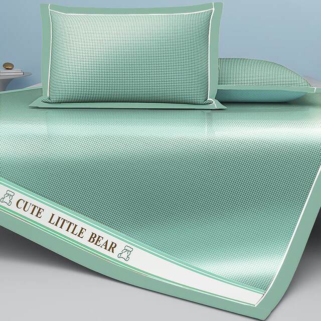 Summer mat ice silk mat washable 2024 sheets single three-piece set student dormitory air conditioning mat comfortable