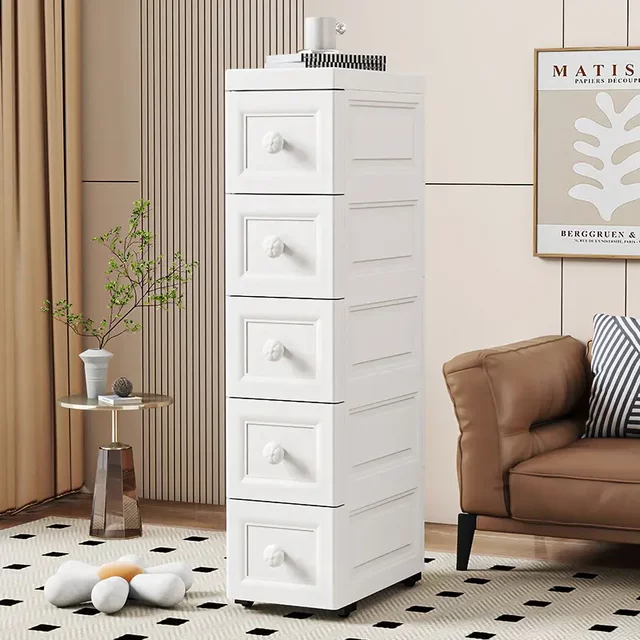 The gap storage cabinet is 15cm very narrow 25cm side joint storage rack with side slit storage rack against the wall vertical cabinet pulling storage rack